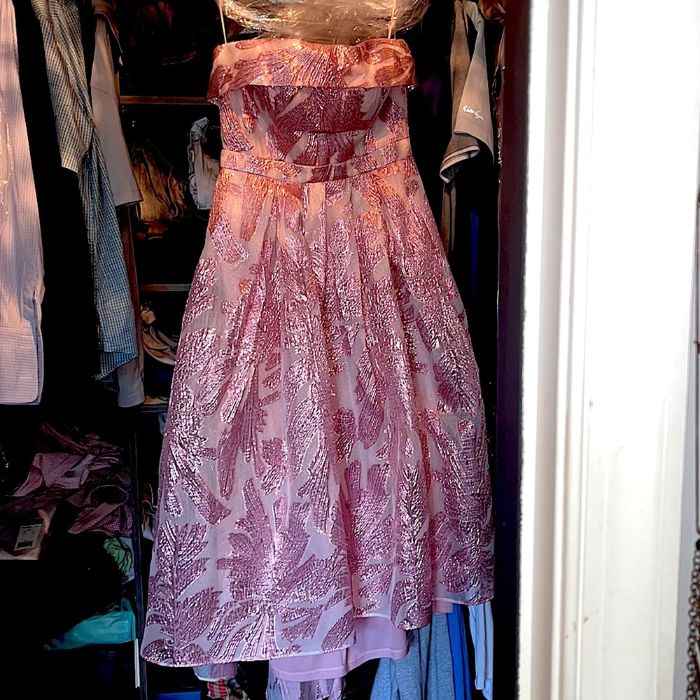 Beautiful high low gown custom tailored